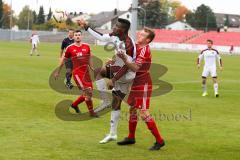 Regionaliga - Saison 2015/2016 - FC Ingolstadt 04 II - FC Memmingen - Ihenacho Aloy #11 weiß FC Ingolstadt - Schmeiser Sebastian rot Memmingen - Foto: Jürgen Meyer