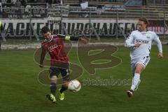 Regionaliga - Saison 2015/2016 - FC Ingolstadt 04 II - SV Wacker Burghausen - Andreas Buchner #16 rot FCI U23 - Foto: Jürgen Meyer