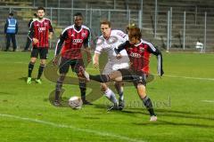 Regionaliga - Saison 2015/2016 - FC Ingolstadt 04 II - SpVgg Unterhaching - Watanabe Ryoma rot rechts FCI - Ihenacho Aloy links rot FCI - Foto: Jürgen Meyer