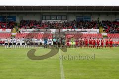 Regionalliga - Saison 2016/2017 - FC Ingolstadt 04 II - FC Bayern München II -  Die Mannschaften stellen sich dem Puplikum vor - Foto: Jürgen Meyer