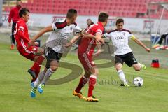 Regionalliga - Saison 2016/2017 - FC Ingolstadt 04 II - FC Bayern München II - Andreas Buchner rechts am Ball FCI - Foto: Jürgen Meyer