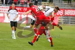 Regionalliga - Saison 2016/2017 - FC Ingolstadt 04 II - FC Bayern München II - Gashi Albano weiss #20 FCI - Pohl Felix rot Bayern München II -  Foto: Jürgen Meyer