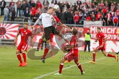 Regionalliga - Saison 2016/2017 - FC Ingolstadt 04 II - FC Bayern München II - Fenninger Christof weiss FCI beim Kopfball - Feldhan Nicolas Bayern München II -  Foto: Jürgen Meyer