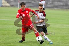 Regionalliga - Saison 2016/2017 - FC Ingolstadt 04 II - FC Bayern München II - Nicklas Thorsten weiss FCI - Benko Fabian rot Bayern München II -  Foto: Jürgen Meyer