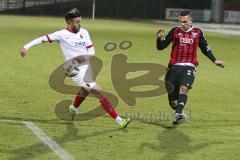 Regionalliga - Saison 2016/2017 - FC Ingolstadt 04 II - FC Augsburg II - Thorsten Nicklas rot FCI - Albion Vrenezi weiß FCA - Foto: Jürgen Meyer