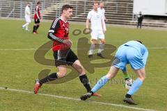 Regionalliga - Saison 2016/2017 - FC Ingolstadt 04 II - 1. FC Schweinfurt - Thalhammer M. FCI II - Paulus David Torwart Schweinfurt - Foto: Jürgen Meyer