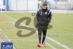 Regionalliga - Saison 2016/2017 - FC Ingolstadt 04 II - 1. FC Schweinfurt - Stefan Leitl Trainer FCI - resigniert - enttäuscht - traurig - Foto: Jürgen Meyer