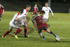 Regionalliga - Saison 2016/2017 - FC Ingolstadt 04 II - FC Augsburg II - Ryoma Watanabe rot FCI - Jonathan Scherzer weiß FCA - Foto: Jürgen Meyer