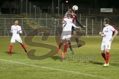 Regionalliga - Saison 2016/2017 - FC Ingolstadt 04 II - FC Augsburg II - Patrick Hasenhüttl rot FCI beim Kopfball - Foto: Jürgen Meyer