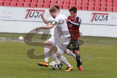 Regionalliga - Saison 2016/2017 - FC Ingolstadt 04 II - 1. FC Schweinfurt - Stefan Lex rechts rot FCI II - Janz Marco #5 Schweinfurt - Foto: Jürgen Meyer