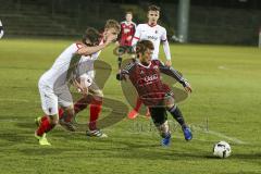 Regionalliga - Saison 2016/2017 - FC Ingolstadt 04 II - FC Augsburg II - Ryoma Watanabe rot FCI - Jonathan Scherzer weiß FCA - Foto: Jürgen Meyer