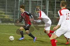 Regionalliga - Saison 2016/2017 - FC Ingolstadt 04 II - FC Augsburg II - Ryoma Watanabe rot FCI - Jonathan Scherzer weiß FCA - Foto: Jürgen Meyer