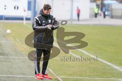 Regionalliga - Saison 2016/2017 - FC Ingolstadt 04 II - 1. FC Schweinfurt - Stefan Leitl Trainer FCI schaut auf die Uhr - - Foto: Jürgen Meyer