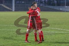 Regionalliga Bayern - Saison 2017/2018 - FC Ingolstadt 04 II - SV Seligenporten - Patrick Hasenhüttl schiesst den Führungstreffer zum 1:0 - jubel - Nicklas Thorsten - Foto: Meyer Jürgen