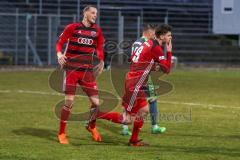 Regionalliga Bayern - Saison 2017/2018 - FC Ingolstadt 04 II - SV Seligenporten - Patrick Hasenhüttl schiesst den Führungstreffer zum 1:0 - jubel - Foto: Meyer Jürgen