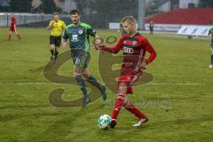 Regionalliga Bayern - Saison 2017/2018 - FC Ingolstadt 04 II - SV Seligenporten - Breitfeld Joey rot FCI - Schärtel Pascal #18 Seligenporten - Foto: Meyer Jürgen