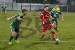 Regionalliga Bayern - Saison 2017/2018 - FC Ingolstadt 04 II - SV Seligenporten - Patrick Hasenhüttl rot FCI - Kramer Tobias links grün Seligenporten - Foto: Meyer Jürgen