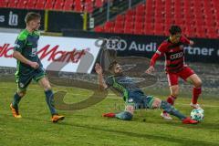 Regionalliga Bayern - Saison 2017/2018 - FC Ingolstadt 04 II - SV Seligenporten - Ryoma Watanabe rot FCI - Foto: Meyer Jürgen