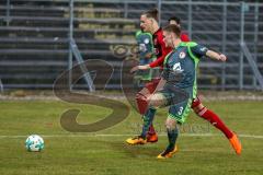 Regionalliga Bayern - Saison 2017/2018 - FC Ingolstadt 04 II - SV Seligenporten - Kogler Alexander rot FCI - Götzendorfer Mario grün Seligenporten - Foto: Meyer Jürgen