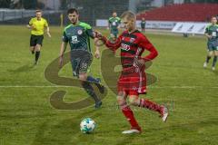 Regionalliga Bayern - Saison 2017/2018 - FC Ingolstadt 04 II - SV Seligenporten - Breitfeld Joey rot FCI - Schärtel Pascal #18 Seligenporten - Foto: Meyer Jürgen