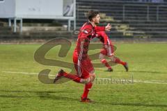 Regionalliga Bayern - Saison 2017/2018 - FC Ingolstadt 04 II - SV Seligenporten - Patrick Hasenhüttl schiesst den Führungstreffer zum 1:0 - jubel - Foto: Meyer Jürgen