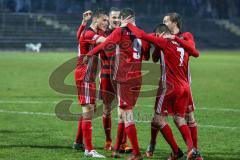 Regionalliga Bayern - Saison 2017/2018 - FC Ingolstadt 04 II - SV Seligenporten - Patrick Hasenhüttl schiesst den Führungstreffer zum 1:0 - jubel - Nicklas Thorsten - Foto: Meyer Jürgen