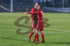 Regionalliga Bayern - Saison 2017/2018 - FC Ingolstadt 04 II - SV Seligenporten - Patrick Hasenhüttl schiesst den Führungstreffer zum 1:0 - jubel - Nicklas Thorsten - Foto: Meyer Jürgen