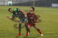 Regionalliga Bayern - Saison 2017/2018 - FC Ingolstadt 04 II - SV Seligenporten - Ryoma Watanabe rot FCI  - Weber Mario grün Seligenporten - Foto: Meyer Jürgen