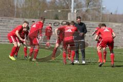 Regionalliga Bayern - Saison 2018/2019 - FC Ingolstadt 04 II - Viktoria Aschaffenburg - Die Mannschaft vor dem Spiel - Strobl Tobias  Trainer (schwarz) - Foto: Meyer Jürgen