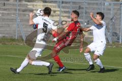 Regionalliga Bayern - Saison 2018/2019 - FC Ingolstadt 04 II - SV Heimstetten - Fatih Kaya rot FCI - Christoph Mömkes #5 Heimstetten - Foto: Meyer Jürgen