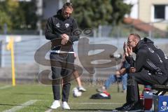 Regionalliga Bayern - Saison 2018/2019 - FC Ingolstadt 04 II - TSV 1860 Rosenheim - Tobias Strobl Trainer FCI schaut auf die Uhr - Foto: Meyer Jürgen