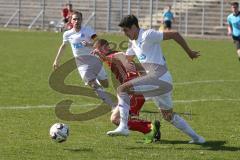 Regionalliga Bayern - Saison 2018/2019 - FC Ingolstadt 04 II - Viktoria Aschaffenburg - Gabriel Weiß rot FCI - Foto: Meyer Jürgen