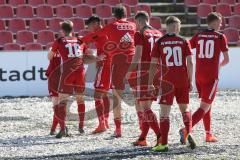 Regionalliga Bayern - Saison 2018/2019 - FC Ingolstadt 04 II - Viktoria Aschaffenburg - Michael Senger rot FCI schiesst den 2:0 Treffer - jubel - Foto: Meyer Jürgen