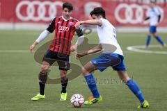 U19 - A-Junioren -FC Ingolstadt 04 - FSV Erlangen - Bruck - Schiller Marcel #9 rot FC Ingolstadt 04 - Kopp Christian #5 weiß Erlangen-Bruck - Foto: Jürgen Meyer