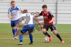 U19 - A-Junioren -FC Ingolstadt 04 - FSV Erlangen - Bruck - Jalinous Darius #10 rot FC Ingolstadt 04 - Sperber Jan #6 weiß Erlangen-Bruck - Foto: Jürgen Meyer