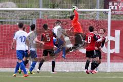 U19 - A-Junioren -FC Ingolstadt 04 - FSV Erlangen - Bruck - Bauer Ralph Torwart FC Ingolstadt 04 - Pongracic Marin #5 rot FC Ingolstadt 04 - Diep Gregoire #8 FC Ingolstadt 04 - Foto: Jürgen Meyer