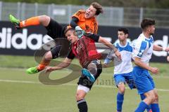 U19 - A-Junioren -FC Ingolstadt 04 - FSV Erlangen - Bruck - Radoncic Edin #11 rot FC Ingolstadt mit der Chance zum 2:0 Führungstreffer - Akbakla Tugay Torwart Erlangen - Bruck - Foto: Jürgen Meyer