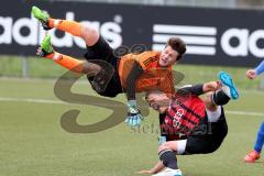 U19 - A-Junioren -FC Ingolstadt 04 - FSV Erlangen - Bruck - Radoncic Edin #11 rot FC Ingolstadt mit der Chance zum 2:0 Führungstreffer - Akbakla Tugay Torwart Erlangen - Bruck - Foto: Jürgen Meyer