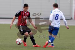 U19 - A-Junioren -FC Ingolstadt 04 - FSV Erlangen - Bruck - Nicklas Thorsten #3 rot FC Ingolstadt 04 - Knauf Tobias #8 Erlangen-Bruck - Foto: Jürgen Meyer