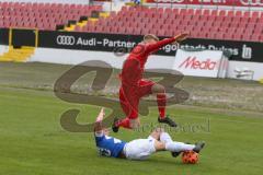 U19 Bundesliga - Saison 2020/2021 - FC Ingolstadt 04 - SV Darmstadt 98 - Jonas Brunner rot FCI - Foto: Meyer Jürgen