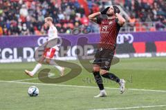 3. Liga; FC Ingolstadt 04 - 
Rot-Weiss Essen; Torchance verpasst Pascal Testroet (37, FCI)