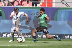 3. Liga; FC Ingolstadt 04 - Hannover 96 II; Moritz Seiffert (23, FCI) Niklaus Jeremie (29 H96)