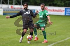 Bezirksliga - Saison 2024/25 - Freundschaftsspiel - SV Manching - TSV Gaimersheim - Hakan Düzgün (Nr.25 - TSV Gaimersheim) - Cedric Sengl (Nr.16 - SV Manching) - Foto: Meyer Jürgen