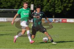 Bezirksliga - Saison 2025/26 - FC Fatih Ingolstadt - TSV Gaimersheim - Nico von Swiontek Brzezinski (Nr.17 - TSV Gaimersheim) - Sebastian Rutkowski grün Fatih - Foto: Meyer Jürgen