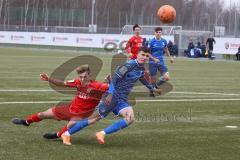 A-Junioren - Bundesliga Süd FC Ingolstadt 04 - TSG 1899 Hoffenheim - Moritz Wiezorrek (Nr.17 - FCI A-Junioren) rot -  Foto: Meyer Jürgen