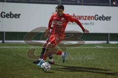 Bayernliga Süd - Saison 2022/2023 - FC Ingolstadt 04 II -  Türkspor Augsburg - Udogu David (Nr.2 - Fc Ingolstadt 04 II) - Berkan Aydin schwarz Türkspor - Foto: Meyer Jürgen