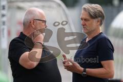 3.Liga - Saison 2023/2024 - Trainingsauftakt - FC Ingolstadt 04 -  Vorsitzender des Vorstandes Peter  Jackwerth (FCI) - Geschäftsführer Sport und Kommunikation Dietmar Beiersdorfer (FCI) - - Foto: Meyer Jürgen