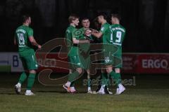 Landesliga - Saison 2024/25 - SV Manching - FC Ehekirchen - Luca Bienek (Nr.16 - SV Manching) mit dem 1:0 Führungstreffer - jubel- Foto: Meyer Jürgen