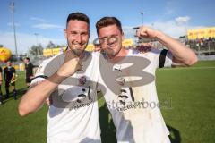 Toto-Pokal Finale; Würzburger Kickers - FC Ingolstadt 04; Sieg Jubel Freude Toto-Pokalsieg Torschützen Ryan Malone (16, FCI) Sebastian Grönning (11, FCI)
