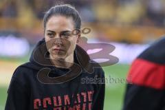 3. Liga; Dynamo Dresden - FC Ingolstadt 04; Cheftrainerin Sabrina Wittmann (FCI) vor dem Spiel